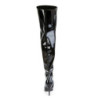 Pleaser VANITY-3010 Low Heeled Thigh High Boots