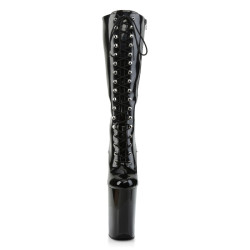 Pleaser INFINITY-2020 Black Extreme Heels Platform Boots
