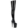 Pleaser INFINITY-4000 Black Platform Crotch High Boots