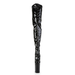 Pleaser INFINITY-4000 Black Platform Crotch High Boots
