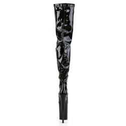 Pleaser INFINITY-4000 Black Platform Crotch High Boots