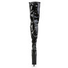 Pleaser INFINITY-4000 Black Platform Crotch High Boots