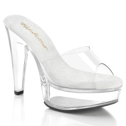Fabulicious MARTINI-501 Transparent Heeled Mules Women