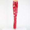 Pleaser JUBILANT-3012 Red Laced Over The Knee Boots