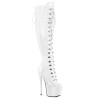 Pleaser JUBILANT-3012 White Laced Over The Knee Boots