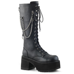 Demonia RANGER-303 Black Vegan Platform Men Boots
