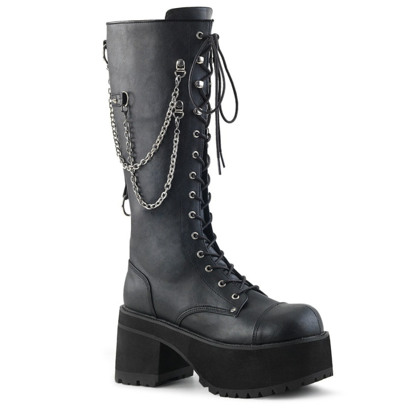 Demonia RANGER-303 Black Vegan Platform Men Boots Demonia RANGER-303 Black Vegan Platform Men Boots