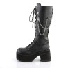 Demonia RANGER-303 Black Vegan Platform Men Boots