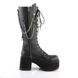 Demonia RANGER-303 Black Vegan Platform Men Boots