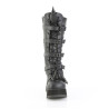 Demonia SCENE-157 Black Vegan Knee High Platform Boots