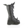 Demonia SCENE-157 Black Vegan Knee High Platform Boots