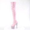 Pleaser BEJEWELED-3000-7 Rose Hologram Patent Strass