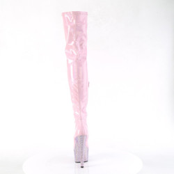 Pleaser BEJEWELED-3000-7 Rose Hologram Patent Strass