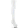 Pleaser BEJEWELED-3000-7 White Hologram Patent Strass