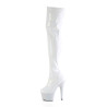 Pleaser BEJEWELED-3000-7 White Hologram Patent Strass