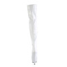 Pleaser BEJEWELED-3000-7 White Hologram Patent Strass