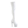Pleaser BEJEWELED-3000-7 White Hologram Patent Strass