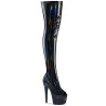 Pleaser BEJEWELED-3011-7 Black Hologram Patent Strass