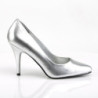 Pleaser VANITY-420 Silver Vegan Leather Sale Women