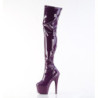 Pleaser ADORE-3000 Purple Platform Over The Knee Boots