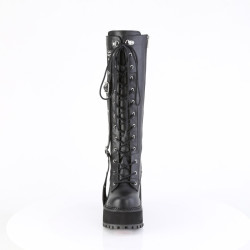 Demonia ASSAULT-218 Black Vegan Platform Women Boots