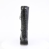 Demonia ASSAULT-218 Black Vegan Platform Women Boots