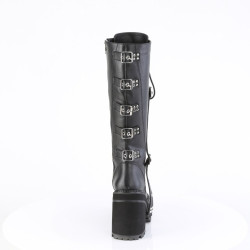 Demonia ASSAULT-218 Black Vegan Platform Women Boots