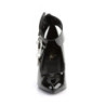 Pleaser VANITY-434 Patent High Heeled Ankle Cuff Pumps