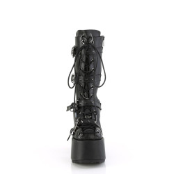 Demonia CAMEL-115 Black Vegan Chunky Platform Boots