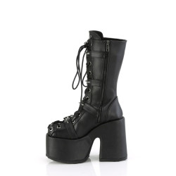 Demonia CAMEL-115 Black Vegan Chunky Platform Boots