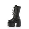 Demonia CAMEL-115 Black Vegan Chunky Platform Boots