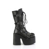 Demonia CAMEL-115 Black Vegan Chunky Platform Boots