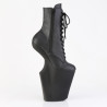 Pleaser WORSHIP-1020 Black Vegan Leather Ankle Boots