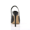 Pleaser SEXY-08 Black Slingback Peep Toe Pumps Women