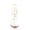 Fabulicious VICTORIAN-30 Ivory Satin Lace Ankle Boots