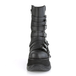 Demonia NEPTUNE-210 Black Vegan Platform Men Boots