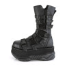 Demonia NEPTUNE-210 Black Vegan Platform Men Boots