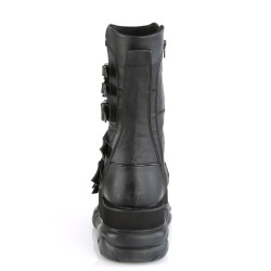 Demonia NEPTUNE-210 Black Vegan Platform Men Boots