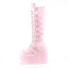 Demonia SWING-815 Rose Hologram Platform Knee Boots
