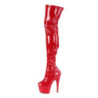 Pleaser ADORE-3000 Red Platform Over The Knee Boots