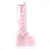 Demonia SWING-815 Rose Hologram Platform Knee Boots