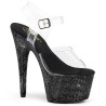 Pleaser BEJEWELED-708DM Black Strass Platform High Heels