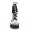 Demonia EMILY-362 Silver Vegan Platform Boots Women