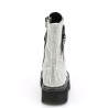 Demonia EMILY-362 Silver Vegan Platform Boots Women