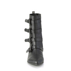 Demonia WARLOCK-110-B Black Vegan Winklepicker Men Boots