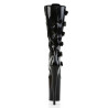 Pleaser INFINITY-2049 Black Extreme Heels Platform Boots