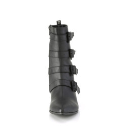Demonia WARLOCK-110-C Black Vegan Winklepicker Men Boots