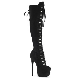 Pleaser JUBILANT-3012FS Suede Laced Over The Knee Boots