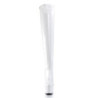 Pleaser ADORE-3000 White Patent Over The Knee Boots