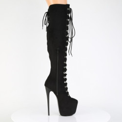 Pleaser JUBILANT-3012FS Suede Laced Over The Knee Boots